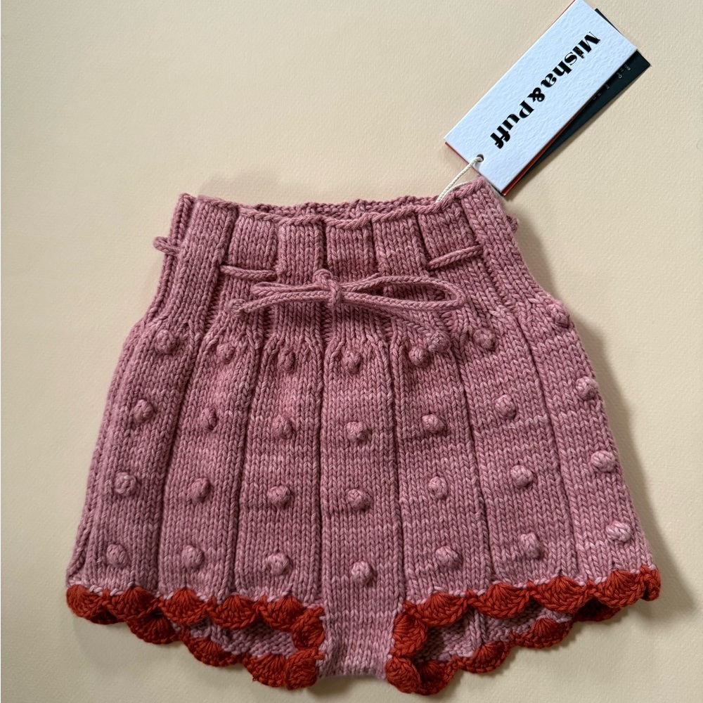 NWT Misha and Puff popcorn shorts 2-3 blush pink Pima cotton